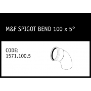Marley Rubber Ring Joint M&F Spigot Bend 100 x 5° - 1571.100.5